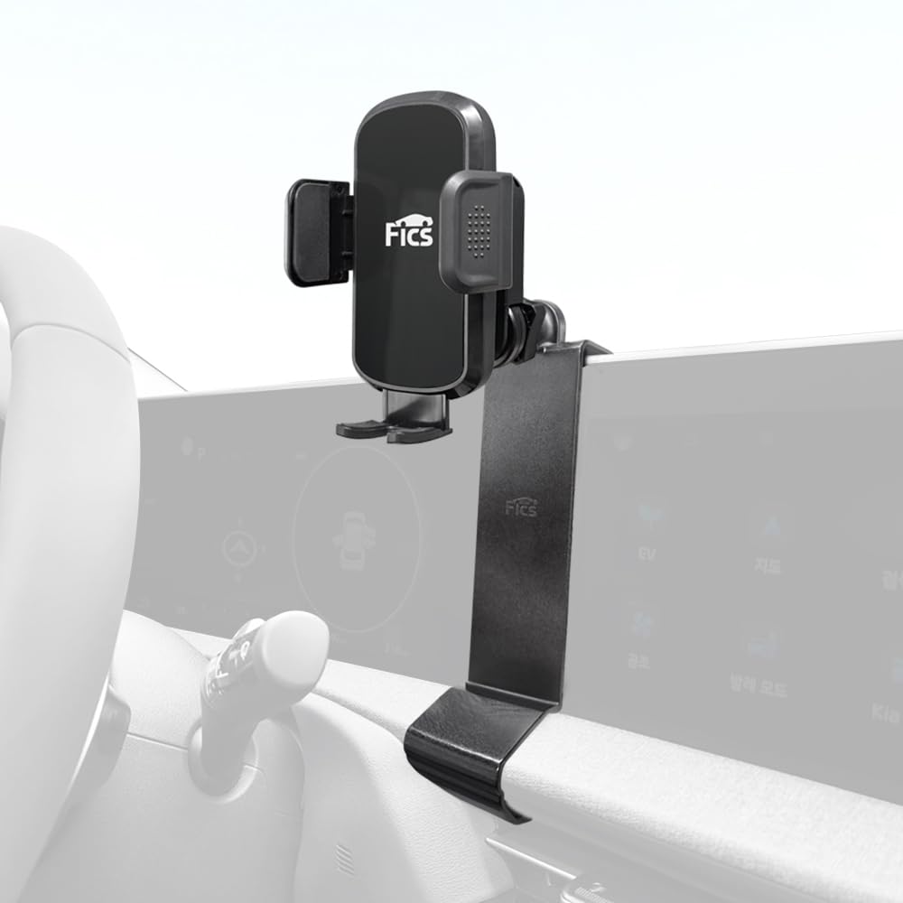 Photo 1 of FICS Car Phone Holder for Kia EV6 2023 2024 2025 – Custom-Fit Mount for Seamless Display Integration, Interior Accessories for Navigation Use, Stable Driving View