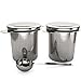 iCooker Tea Infuser [2-Pack] Premium Quality Stainless Steel Mesh For Loose Tea Leaf - Best Reusable Strainer Spice Filter with Tea Scoop and Lid