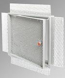 Acudor AP-5010 Recessed Access Door 12 x 12 with Cylinder Key Lock, White