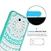 Galaxy J3 Emerge Case,J3 Eclipse/J3 2017/J3 Prime/J3 Mission/Luna Pro/Sol 2/Express Prime 2 Case Clear ,Anoke Slim Fit Phone Cases Cover with Screen Protector for Women Girls Samsung J3 Emerge CH Mint
