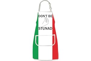 Don't Be Stunad Italian Apron Italian Gifts For Men Women Italy Cooking Kitchen Apron With Pockets