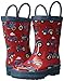 Hatley Boy's Printed Rain Boots, Farm Tractors, 8 US Child