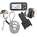 icefox Walking 3D Pedometer with Clip and Strap,30 Days Memory,Best Accurate Step Counter,Walking Distance Miles and Km,Calorie Counter,Daily Target Performance Monitor,Exercise Time(Black)