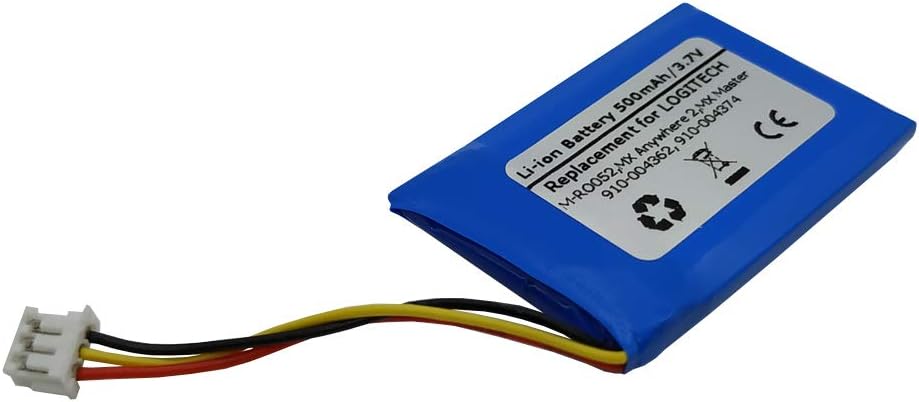 Amazon Com 3 7v 500mah Replacement Battery For 910 M Ro052 Mx Anywhere 2 Mx Master 533 0000 533 0001 533 Ahb L N 1412 Computers Accessories