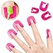 Nail Polish Stencil Flexible Plastic Which Protect The Nail Polish From Leakage And Can Be Reuseable(26pcs with 10 sizes)(2 box)