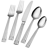 International Silver Dawson Frost Stainless Steel Flatware, 20-Piece Set, Service for 4 (Kitchen)