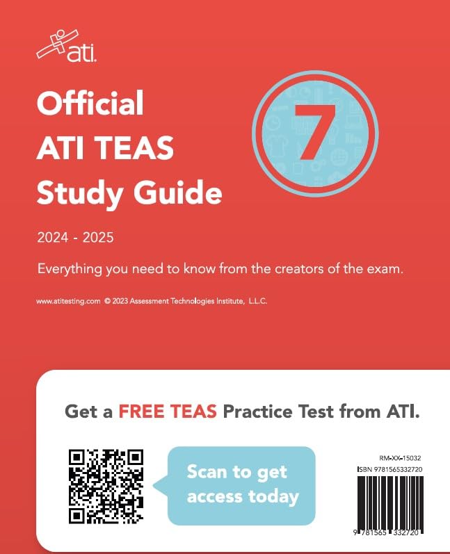 Official ATI TEAS Study Guide 7 (2024-2025 Edition) Official ATI TEAS Study Guide 7 (2024-2025 Edition) Paperback