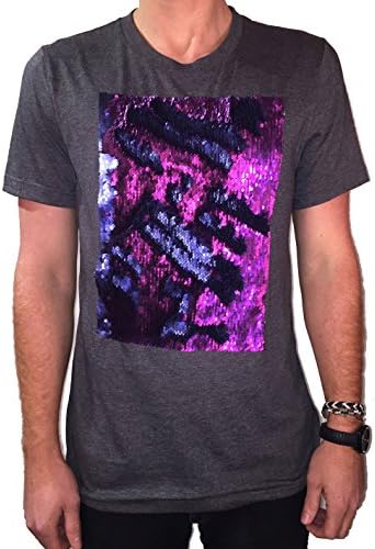 Mermaid Shirt - Reversible Sequins (L, Purple/Violet)