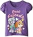 Paw Patrol Little Girls' Toddler Short Sleeve T-Shirt, Grape Violet, 2T