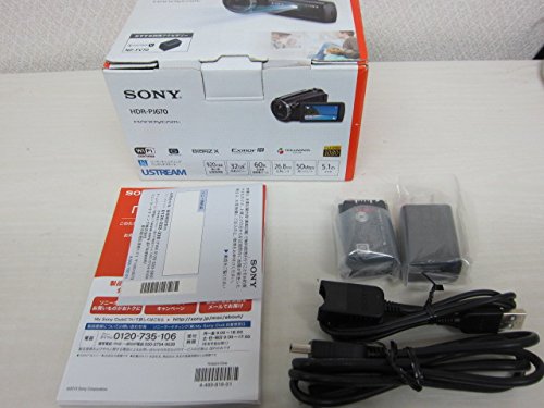 SONY HD Camcorder Handycam HDR-PJ670 Bordeaux Brown 30x Optical | eBay
