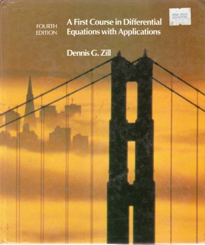 A first course in differential equations with applications
