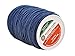 Mandala Crafts 2mm 109 Yards Jewelry Making Beading Crafting Macramé Waxed Cotton Cord Rope (Navy Blue)