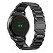 Shangpule Replacement Bands for Ticwatch 2 Smart Watch, Stainless Steel Metal Bracelet Strap for Ticwatch 2 Smart Watch (Metal Black)