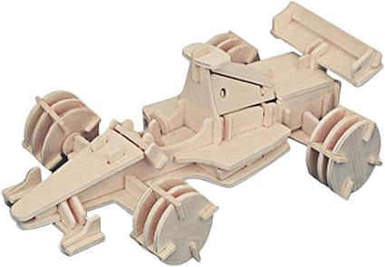 wooden puzzle car