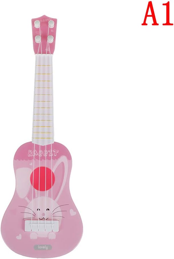 Peerless 1piece Mini Kids Musical Guitar Ukulele With 4 Strings Cartoon Animal Musical Toy Mini Guitar Instruments For Children Birthday Gift Early Education Music Toy Rabbit Amazon Co Uk Kitchen Home