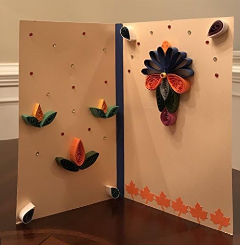 100% Hand Made &amp; Customizable - Designer Quilled Greeting Card For Any Occasion ( W/Envelope)