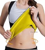 Womens Body Shapers Slimming Sweat Vest Hot Neoprene Waist Cincher for Weight Loss XL by Glamours