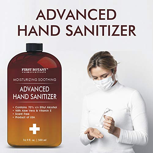 Bulk Size(Pack of 5) Hand Sanitizing Advanced Gel with Dispensing top