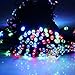 [Upgraded]Multi-Color 65Ft Long 200 LED Outdoor String Lights Solar Powered Waterproof Starry Fairy Lighting Christmas Decoration Flashing Light for Patio Gardens Wedding Party Holiday Landscape