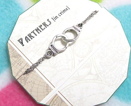 Friendship Best Friend Handcuff Partners in crime Bracelet in Silver, Birthday gift, Graduation Gift, gift for friends, best friend gift