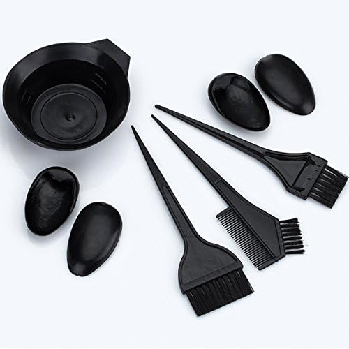5 Pcs Professional Salon Hair Color Dye Bowl Comb Brushes Kit Tint Coloring Bleach Hairdressing Set By Pppby