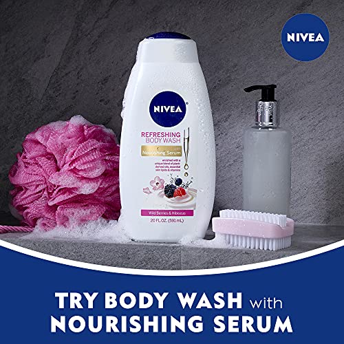 NIVEA Wild Berries and Hibiscus Refreshing Body Wash with Nourishing