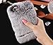 iPhone 7 Case, iPhone 7 Plus Case, Yoyorule Luxury Crystal Bling Case Winter Warm Soft Faux Fluffy Villi Fur Plush Wool Cover Skin (iPhone 7, Gray)
