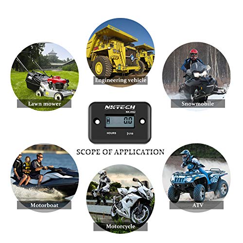 5 NKTECH+Motorcycle+Snowmobile+Waterproof+Tachometer