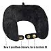 Travel Pillow set, Best Neck Pillow for Airplane, Includes Sleep Mask Carry Bag and Earplugs, Luxury Adjustable Memory Foam, for Deep Relaxation, Car Home TV Stops Pain in the Aeroplane. Black