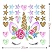 2 Pcs Unicorn Wall Decal, Girls Bedroom Home Decor, Unicorn Wall Stickers Decorations, Wall Decor with Stars …