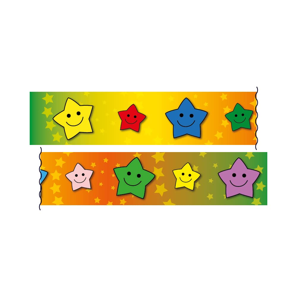 Smiley Stars Display Borders Classroom Trimmers