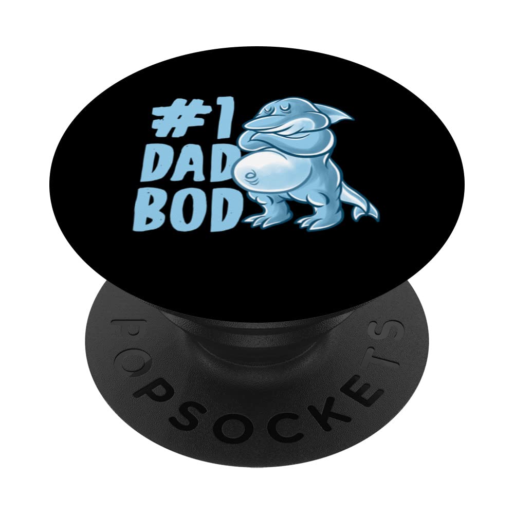 Dolphin Dad Best Dad Bod Daddy Fish Papa Father's Day PopSockets Swappable PopGrip
