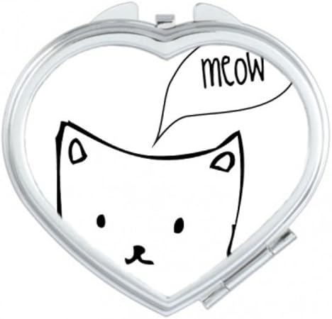 Diythinker Blanc Cat Head Meow Simple Dessin Au Trait