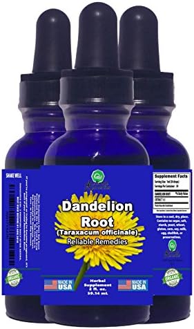 2 OUNCE! - DANDELION ROOT (Taraxacum Officinale) BY RELIABLE REMEDIES! - FREE HOME HERBAL HINTS eBook! - ORGANIC LIQUID EXTRACT! - MADE IN AMERICA! - ALCOHOL FREE! - 100% MONEY BACK GUARANTEE!*SALE!