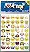 Emoji Jumbo Stickers | 960 Most Popular Emoticons | Larger in Size | Cool, Educational and Fun