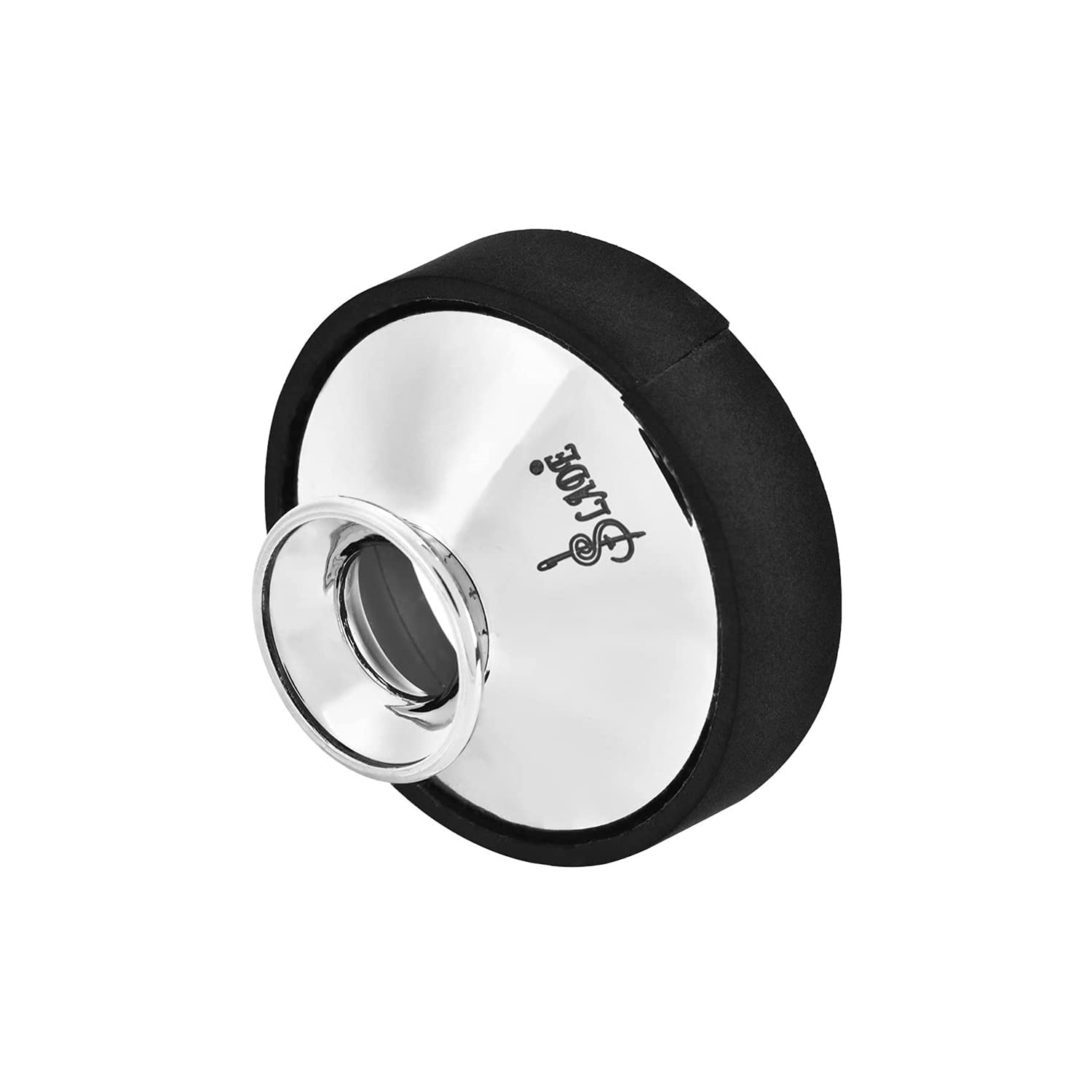 Alto Saxophone Mute, Professional Quality, Sax Mute, Silver Finish for Musicians and Practice Sessions