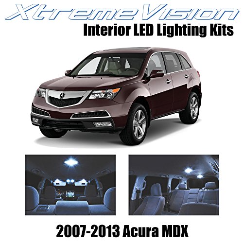 Click Here to See More Images XtremeVision Acura MDX 2007-2013 (13 Pieces) Cool White Premium Interior LED Kit Package + Installation Tool