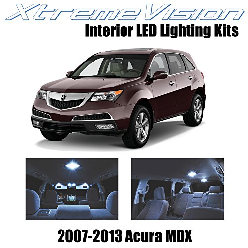 XtremeVision Acura MDX 2007-2013 (13 Pieces) Cool White Premium Interior LED Kit Package + Installation Tool