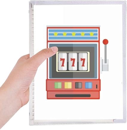 Amazon 一方の腕バンディットイラストパターン 硬質プラスチックルーズリーフノートノート ノート 文房具 オフィス用品