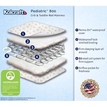 pediatric 800 crib mattress