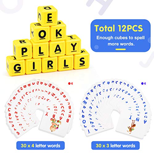 Joozmui Juego Educativo 2 en 1 de Números y Letras para Niños DE 3-8 Años - Juegos y Regalos para Niños (Versión en Español) (Pink), Reading & Writing - Canada