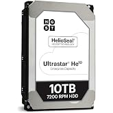 HGST Ultrastar He10 10TB SATA 6Gb/s 7200 RPM 256MB Cache 3.5-Inch Enterprise Hard Drive (HUH721010ALE604) (Renewed)