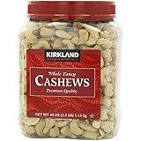Kirkland Signature Premium Fancy Salted Cashews 40 Oz - Pack of 2