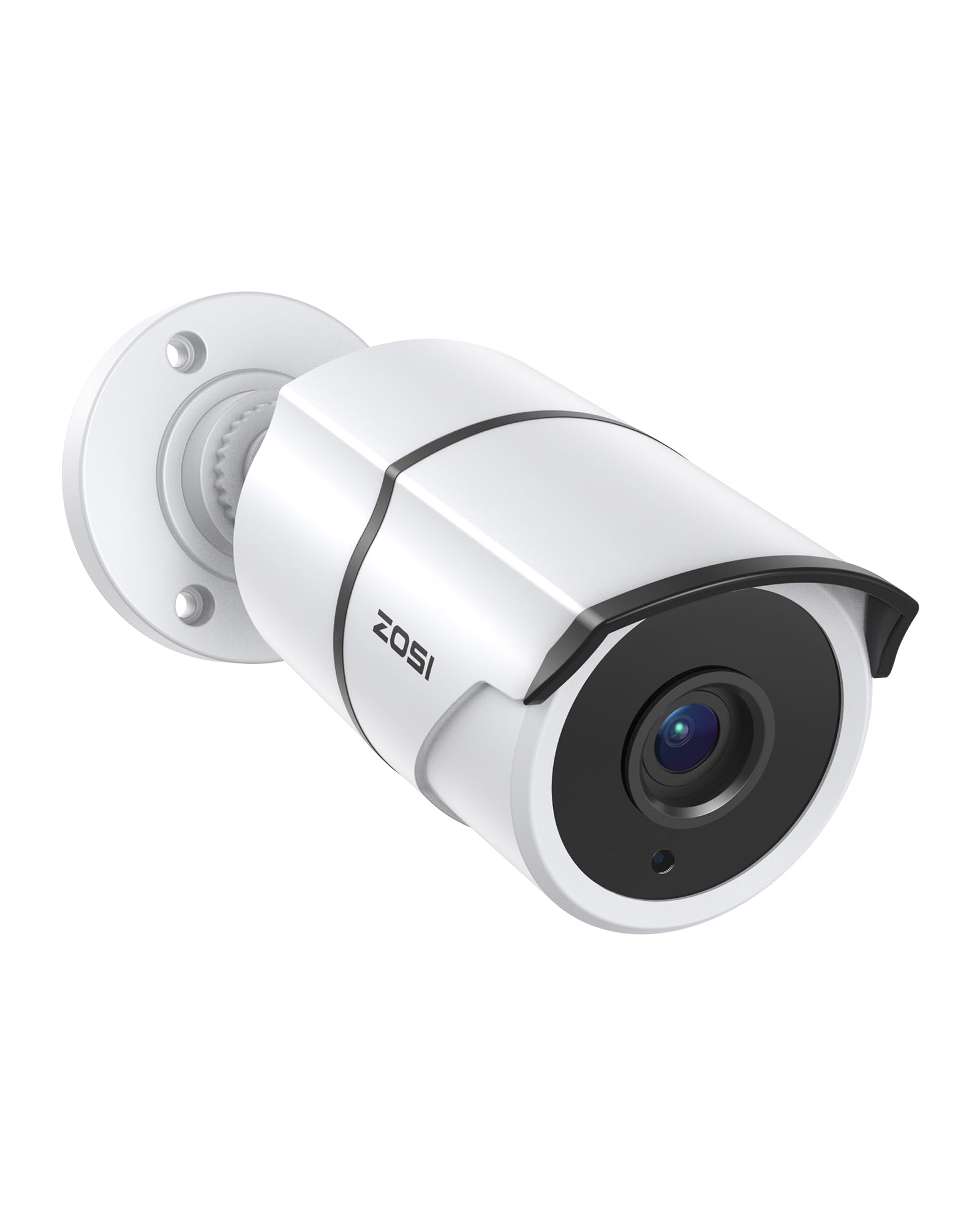 Photo 1 of ZOSI 2MP 1080P HD-TVI CCTV Home Security Camera with Audio, Built-in Mic, IP66 Weatherproof, Night Vision, Indoor Outdoor Surveillance Camera, Only Compatible for ZOSI 3K Lite Analog DVR - White