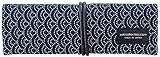 1 X Saki P-661 Roll Pen Case with Traditional Japanese Fabric - Navy