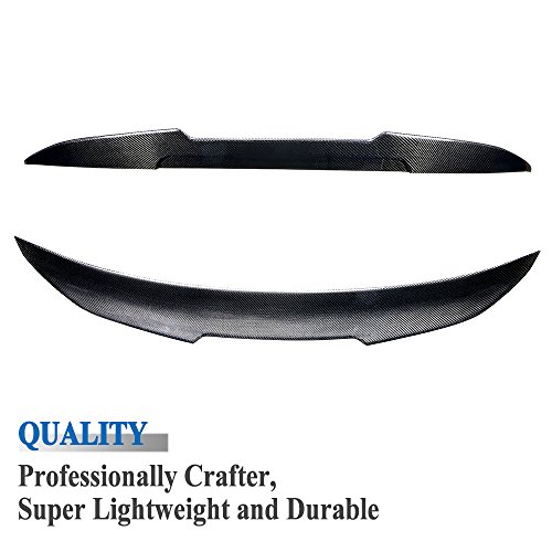 AeroBon Real Carbon Fiber Trunk Spoiler for 05-13 BMW E92 3-Series Coupe and M3 (High Kick Type)