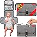Portable Diaper Changing Pad Baby-Travel Changing Mat Changing Station | Slim Hygienic | Shower Gift | Memory Foam Pillow | Diaper Clutch by Groverly