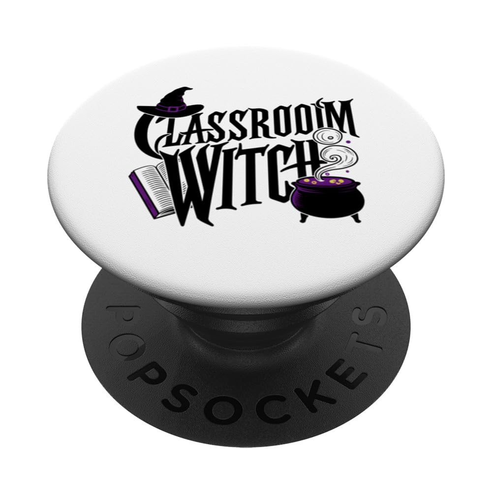 Classroom Witch Halloween Teacher PopSockets Swappable PopGrip