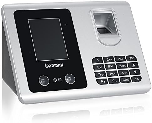 DANMINI 2.8" TFT LCD Display Facial Recognition + Fingerprint Attendance Biometric Access Control System USB Free Software Employee Checking-in Reader