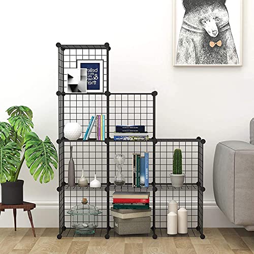 C&AHOME Wire Cube Storage, 9Cube Organizer Metal, Wire C Grids Storage